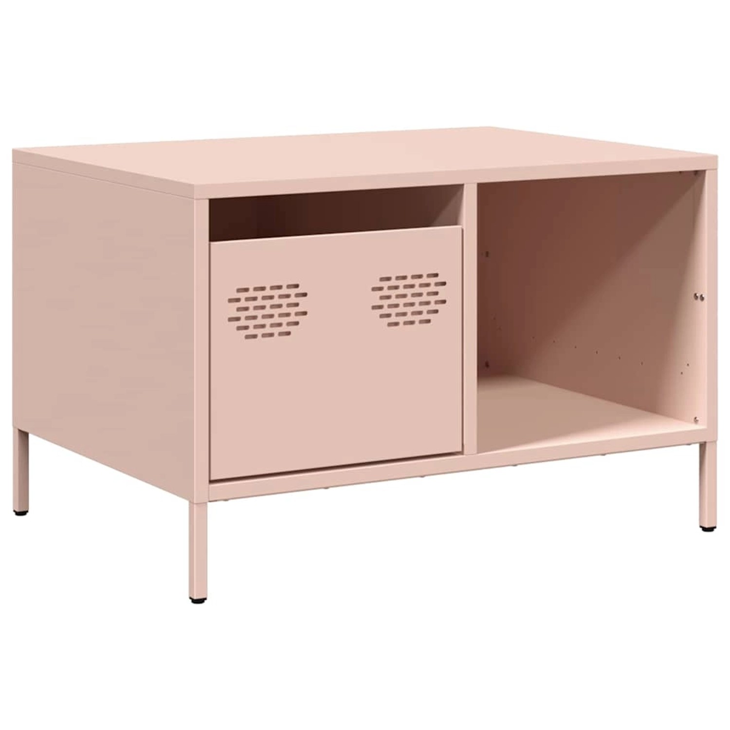 vidaXL Couchtisch Rosa 68,5x50x43,5 cm Kaltgewalzter Stahl 851281 günstig online kaufen