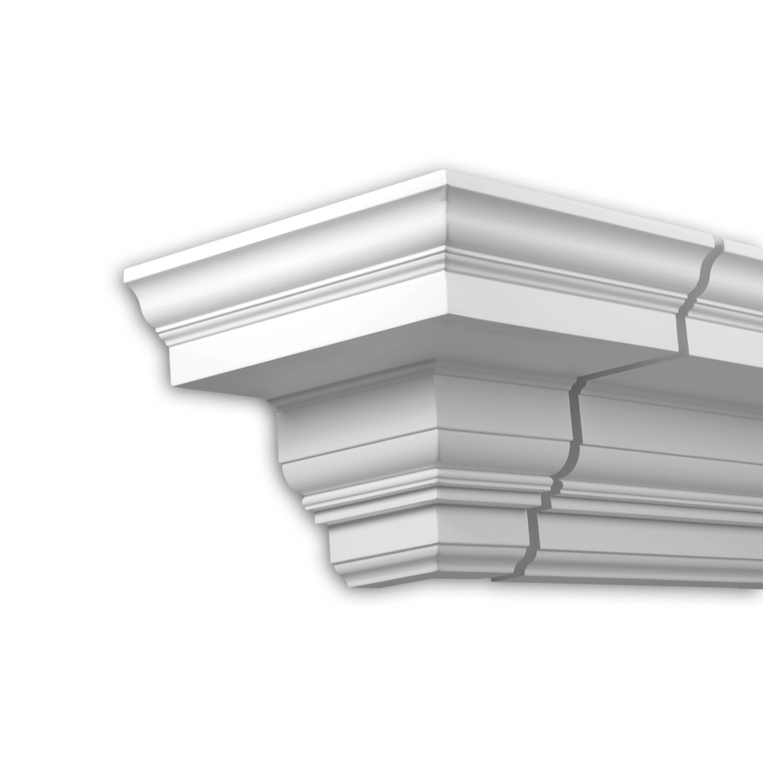 PROFHOME 401311 AußenwinkelAußenstuck Eckelement Fassaden Element 40,8 cm x 40,8 cm x 29,7 cm Weiß
