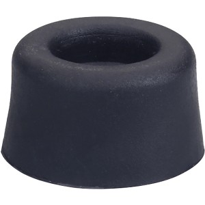 Schwarzer Wagner System Türstopper Vulkano für die Wandmontage.