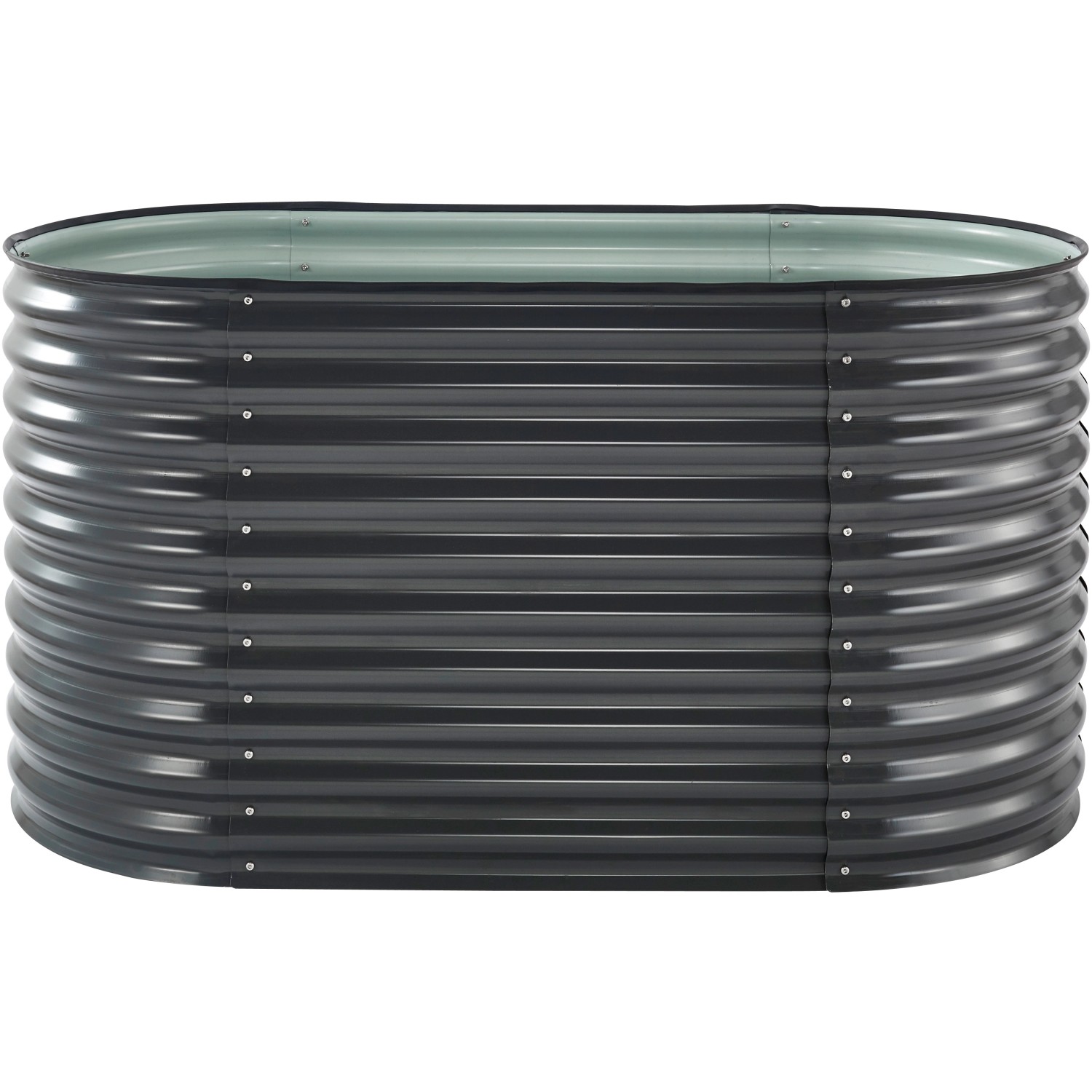 Floraworld Hochbeet Welle 160 cm x 80 cm x 82 cm Anthrazit