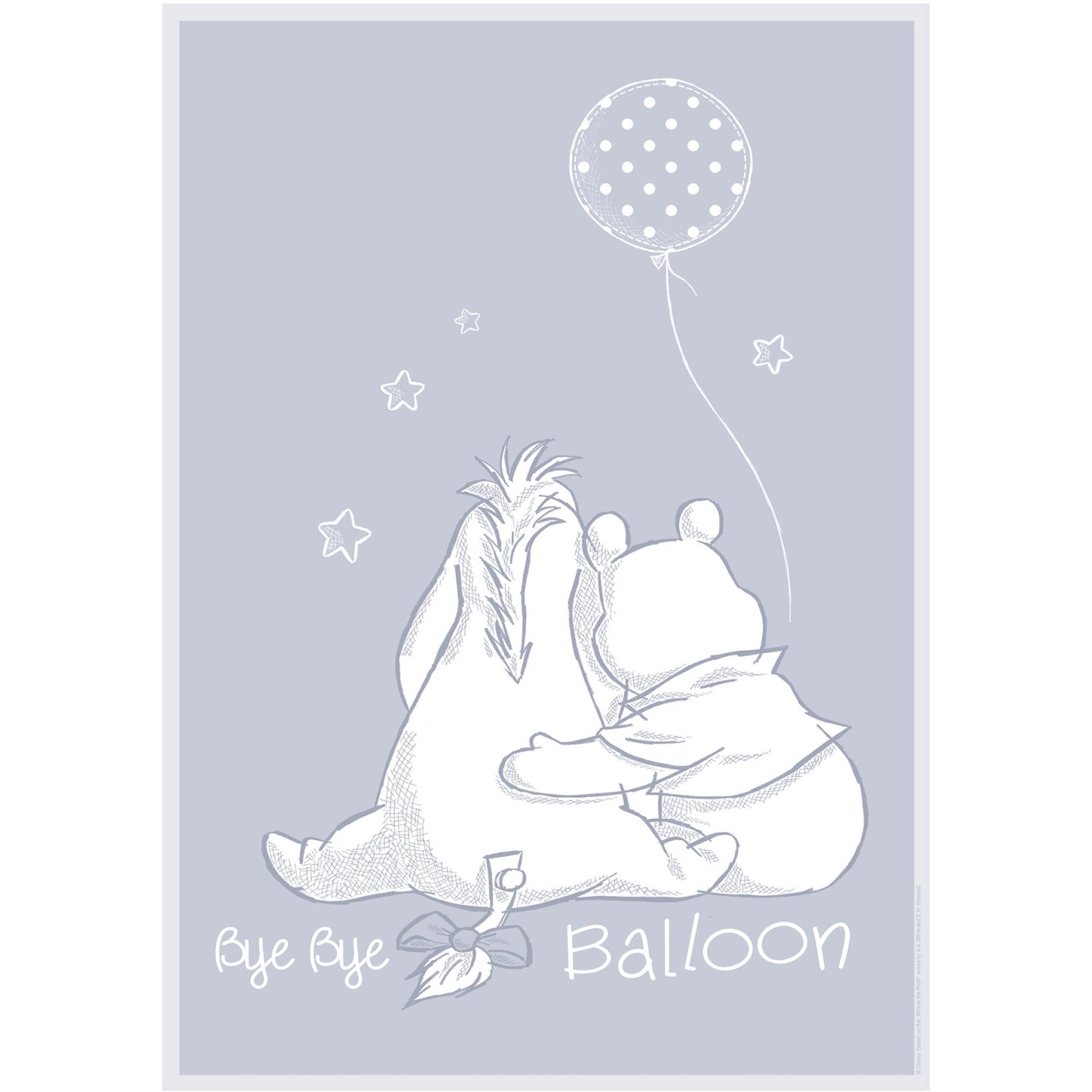 Komar Wandbild Winnie Pooh Balloon 40 x 50 cm günstig online kaufen