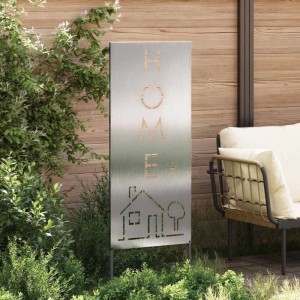 vidaXL Garten Sichtschutz-Leinwand Silber 50 x 140 cm Edelstahl 876340
