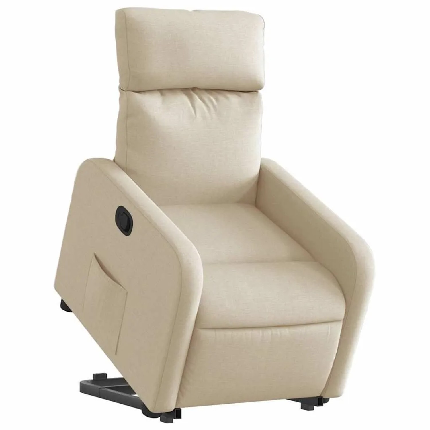 vidaXL Relaxsessel mit Aufstehhilfe Creme Stoff 3206707