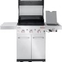 Char-Broil Gasgrill Professional Pro S 3 mit 3 Brennern, Seitenbrenner und Edelstahl-Design.