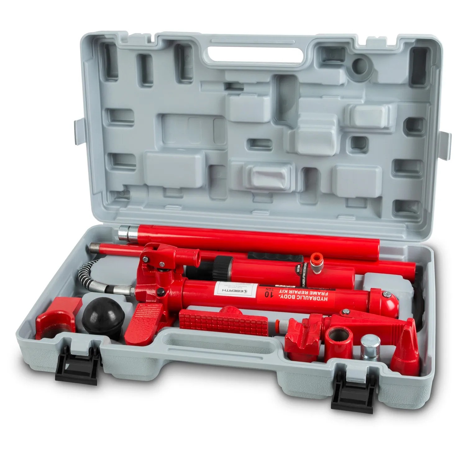 EBERTH Karosseriepresse Hydraulisch mit 10T Leistung Umfangreicher Ausbeulsatz