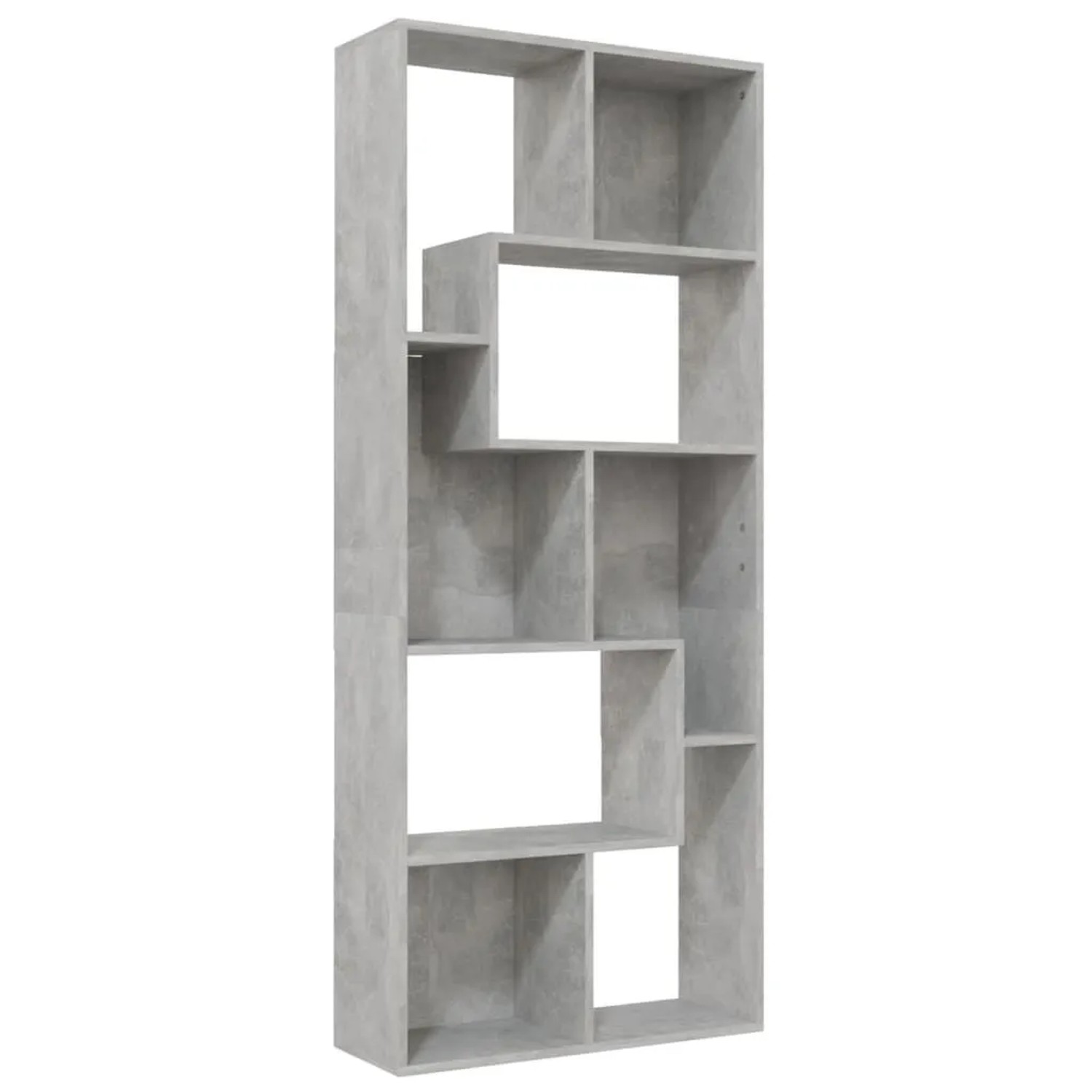 vidaXL Bücherregal Betongrau 67x24x161 cm Holzwerkstoff 801881