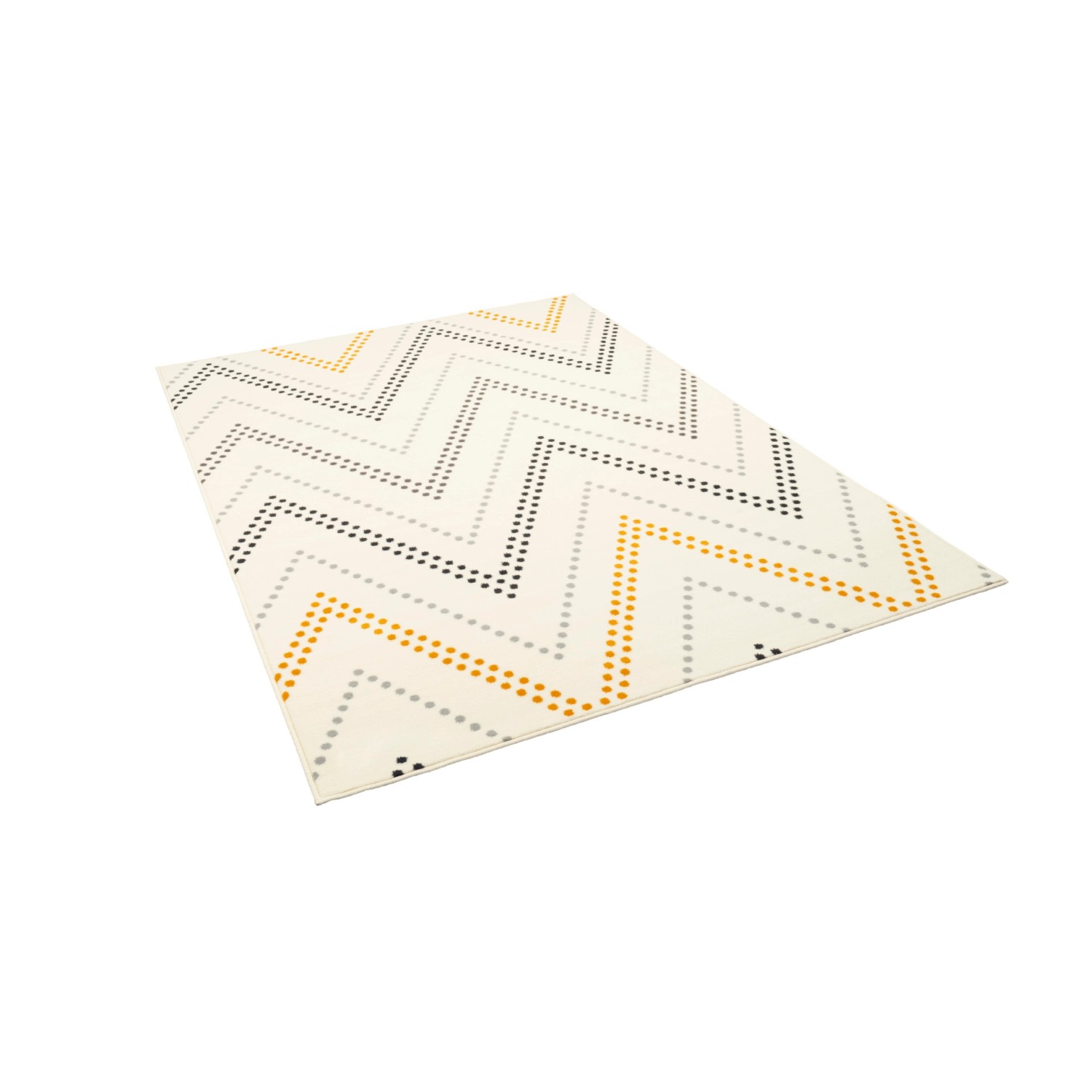 Pergamon Teppich Modern Trendline Zick Zack Creme 80x150cm günstig online kaufen