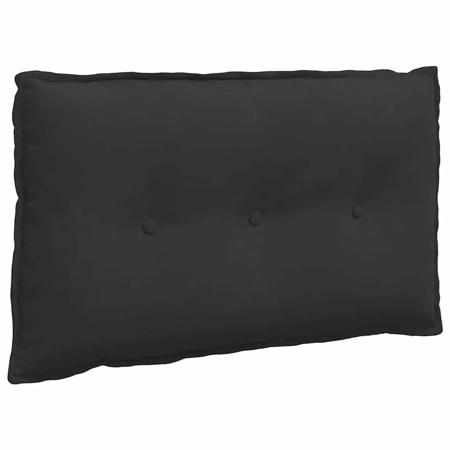 vidaXL Rückenkissen Schwarz 80 x 50 cm Mikrofaserstoff 42014733