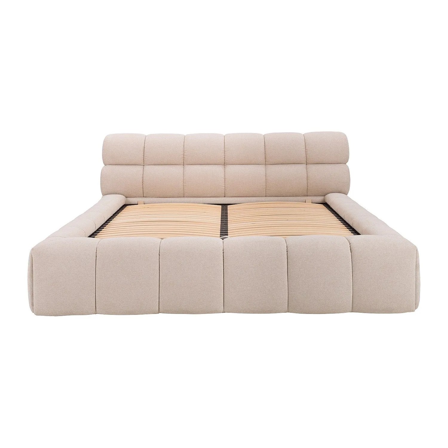 Vente-unique Bett Mit Bettkasten Forvik Beige 204 cm