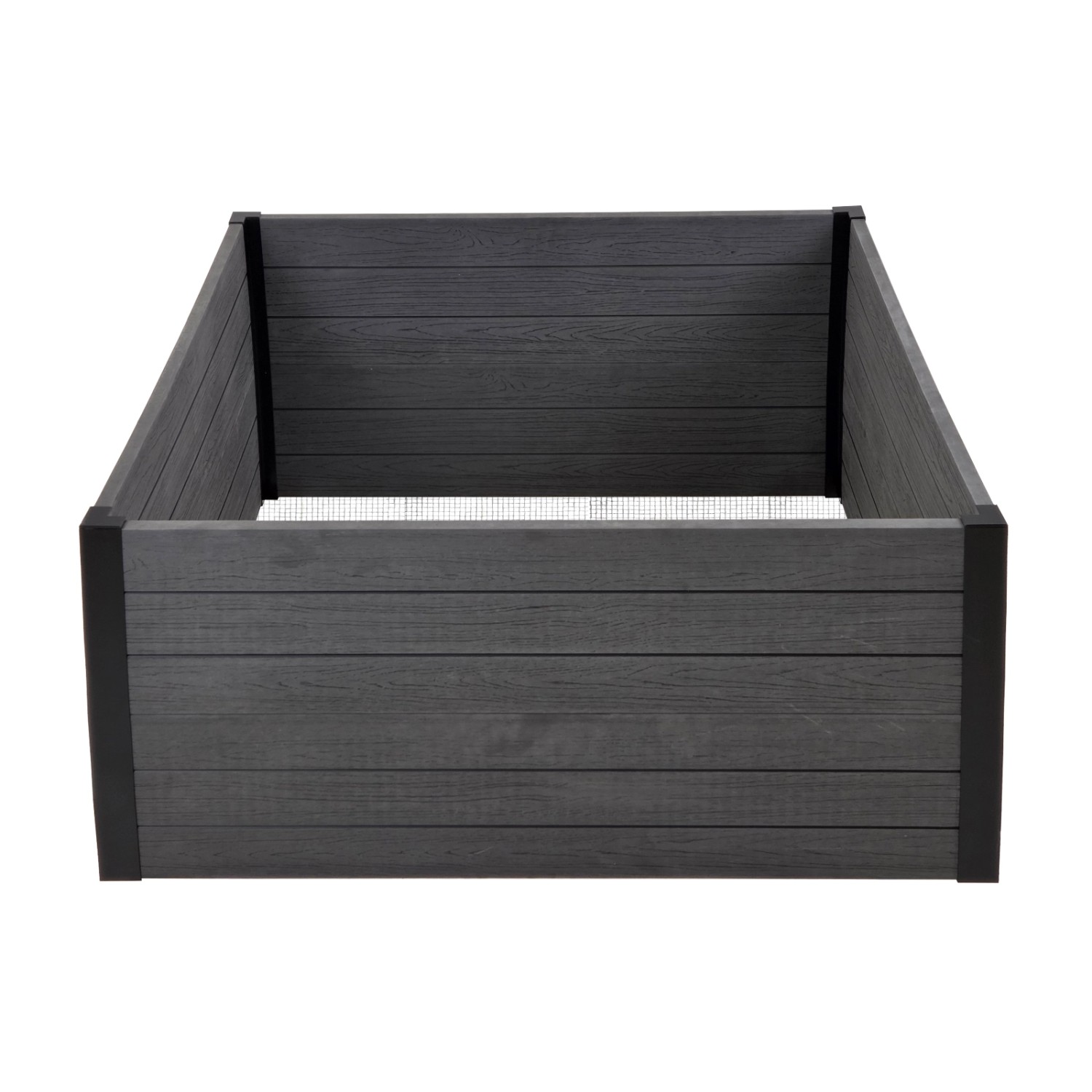 TRUTZHOLM Hochbeet Beeteinfassung Mit Wühlmausgitter 100x100x56 cm 516 Liter Holzoptik