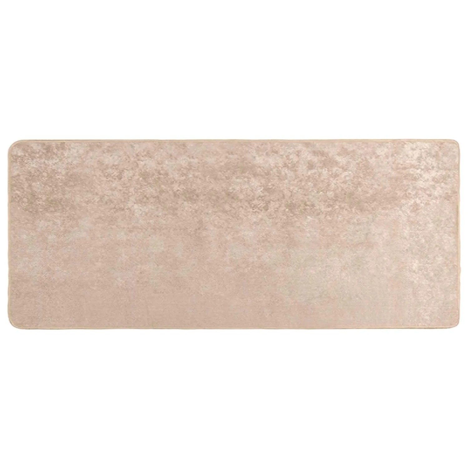 vidaXL Teppichläufer MARSA Beige 100 x 200 cm Polyester und PVC 42023091