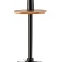 WENKO WC-Garnitur Rotello Schwarz mit Bambusdeckel. WC-Bürste für Bad und Gäste-WC.