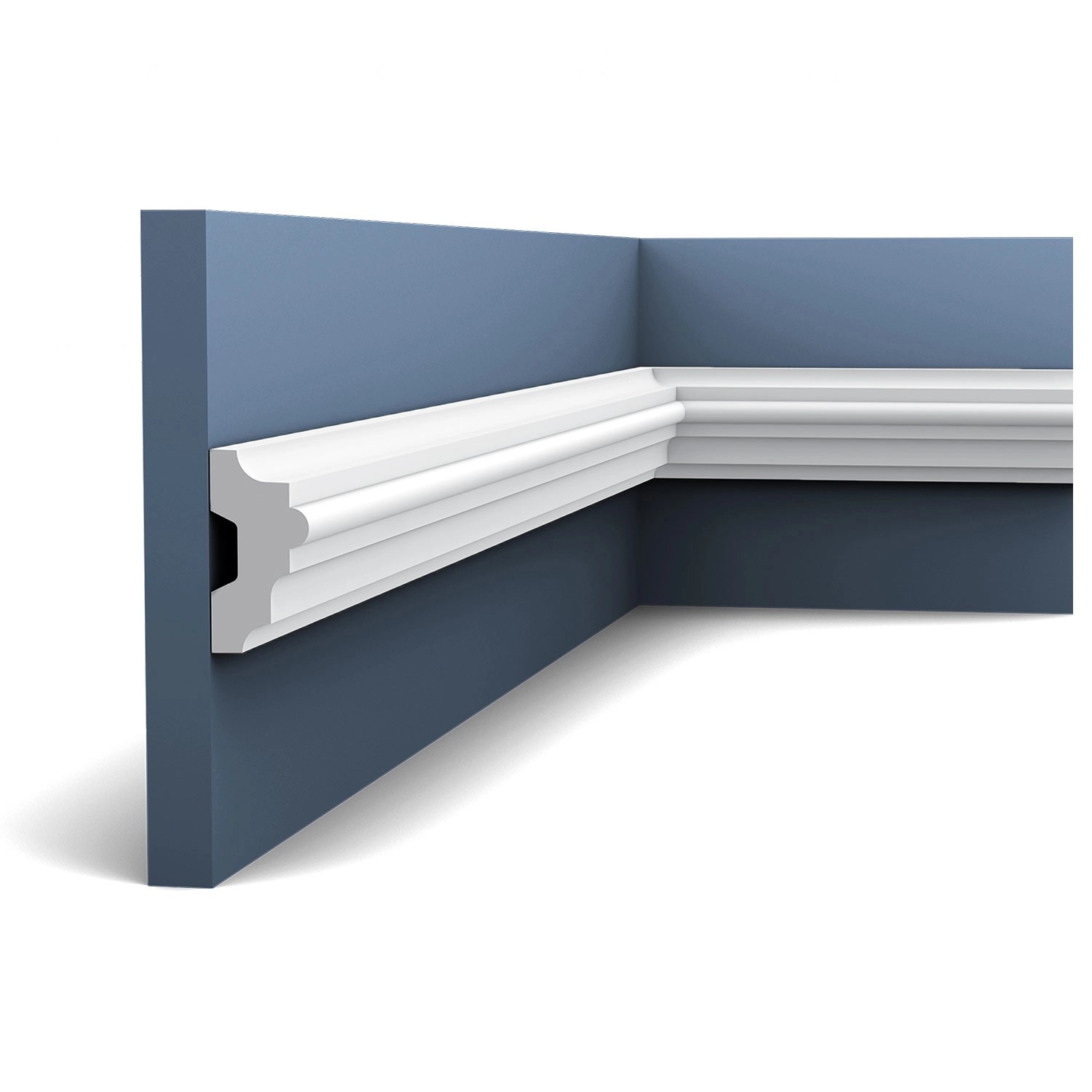 ORAC DECOR P9040 LUXXUS Stabile Stuck Leiste Wandleiste Friesleiste Profil 2 m 200 cm x 5 cm x 2,5 cm Weiß