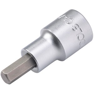 LUX Stecknuss Bit Hex 7 mm Comfort, Chrom-Vanadium-Stahl, für Schraubendreher mit Innensechskant