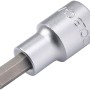 LUX Stecknuss Bit Hex 7 mm Comfort, Chrom-Vanadium-Stahl, für Schraubendreher mit Innensechskant