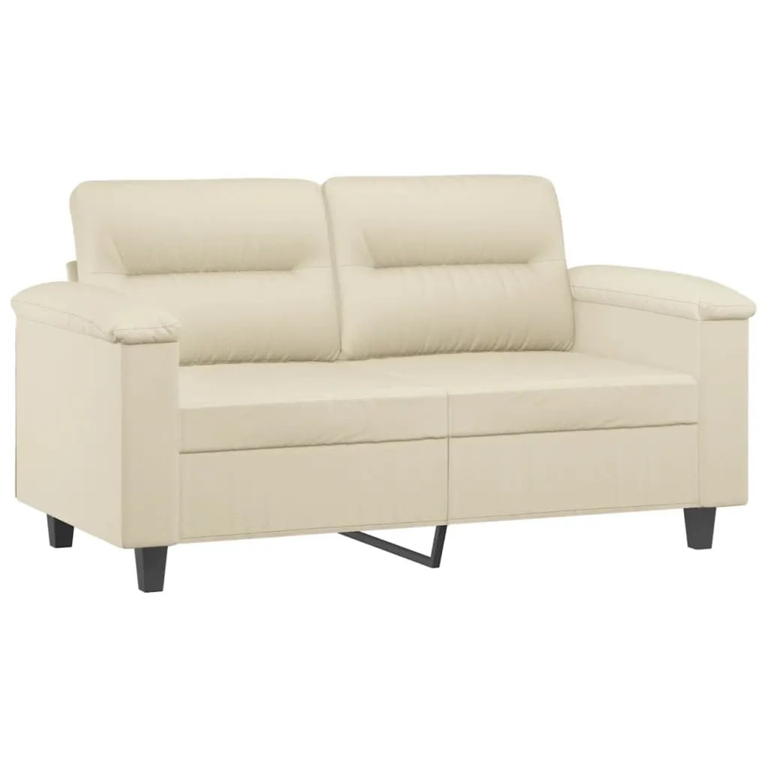 vidaXL 2-Sitzer-Sofa Creme 120 cm Kunstleder 359579 günstig online kaufen