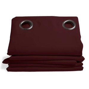 Bordeauxroter Verdunkelungsvorhang von Moondream, 260x145 cm, mit Ösen.