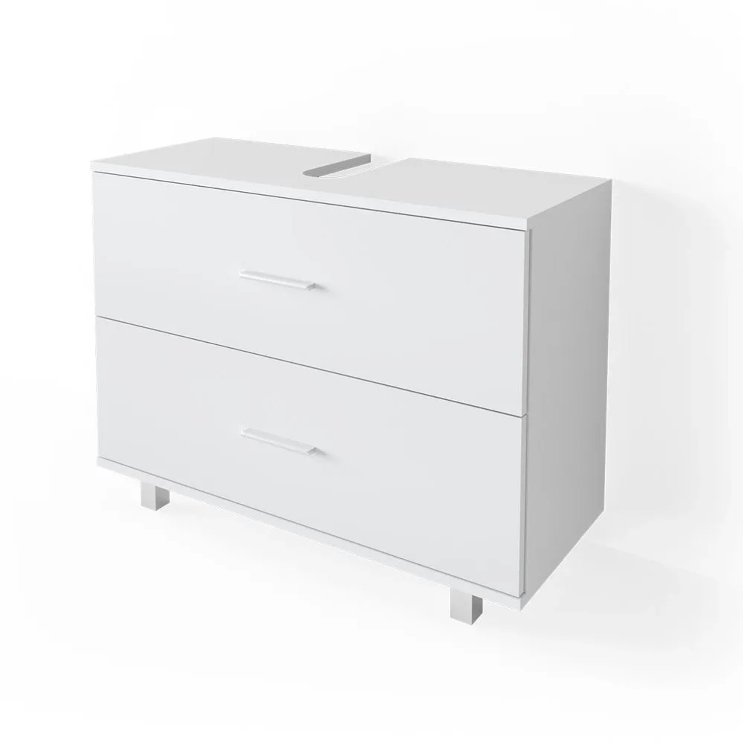 Vicco Waschbeckenunterschrank Ilias Weiß 80 x 61