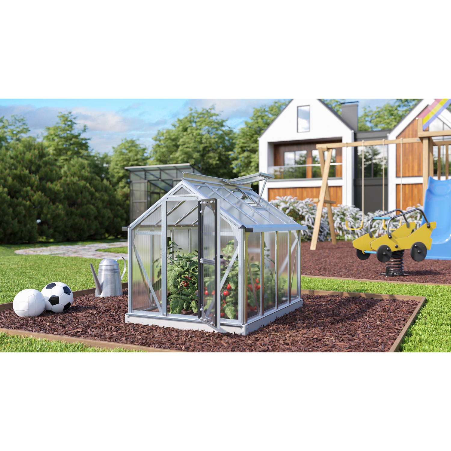 Vitavia Minigewächshaus Merlin HKP 4 mm Aluminium 87,2 cm x 120 cm x 106,5 günstig online kaufen