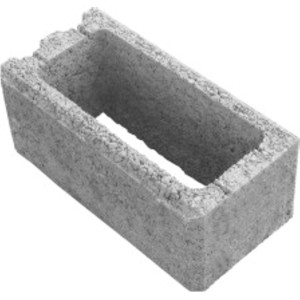 Grauer EHL Planomur Normalstein (50x25x20 cm) mit Nut- und Feder-System für Mauern und Hänge.