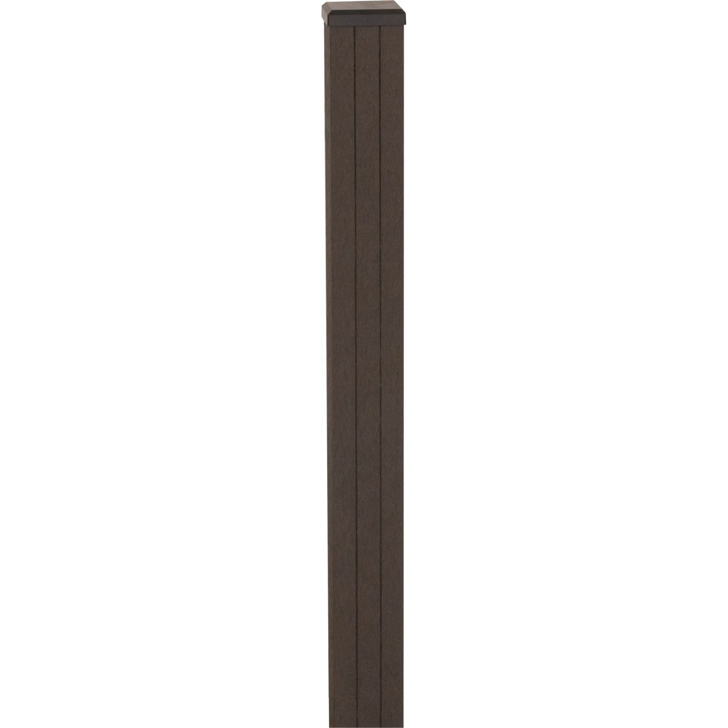 GroJa Fertigzaun Torpfosten zum Einbetonieren, 240 cm, Bi-Color Sand, für Zaunbau & Sichtschutz.