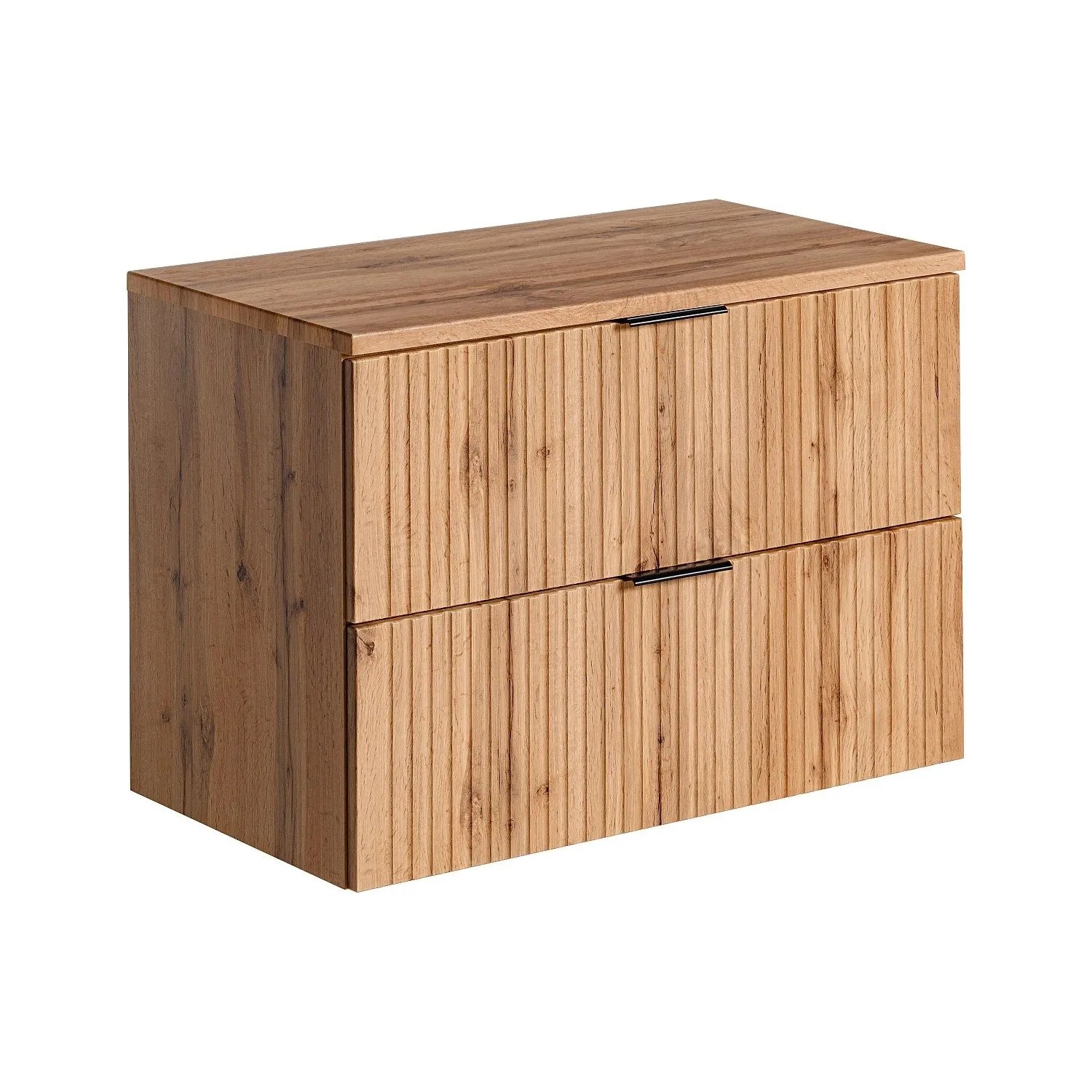 Vente-unique Waschbeckenunterschrank Zevara Naturfarben Hell 80 cm