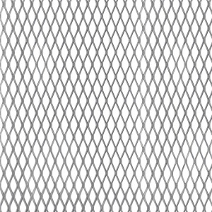 Streckmetallblech Stahl, 250x500x2,8 mm, mit rautenförmigen Öffnungen.