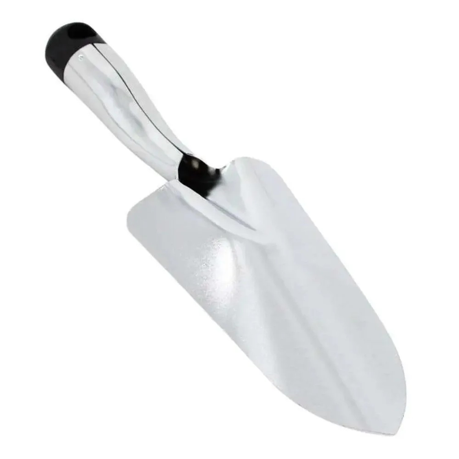Galaflor Blumenkelle aus verzinktem Stahl mit spitzer Schaufel und ergonomischem Stahlgriff für Gartenarbeiten.