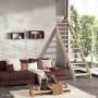 Treppen Intercon Holztreppe Casablanca Raumspartreppe Fichte Massiv Naturbelassen Gerade Mit 80 cm Treppenbreite Ohne Geländer Ohne Setzstufen_3