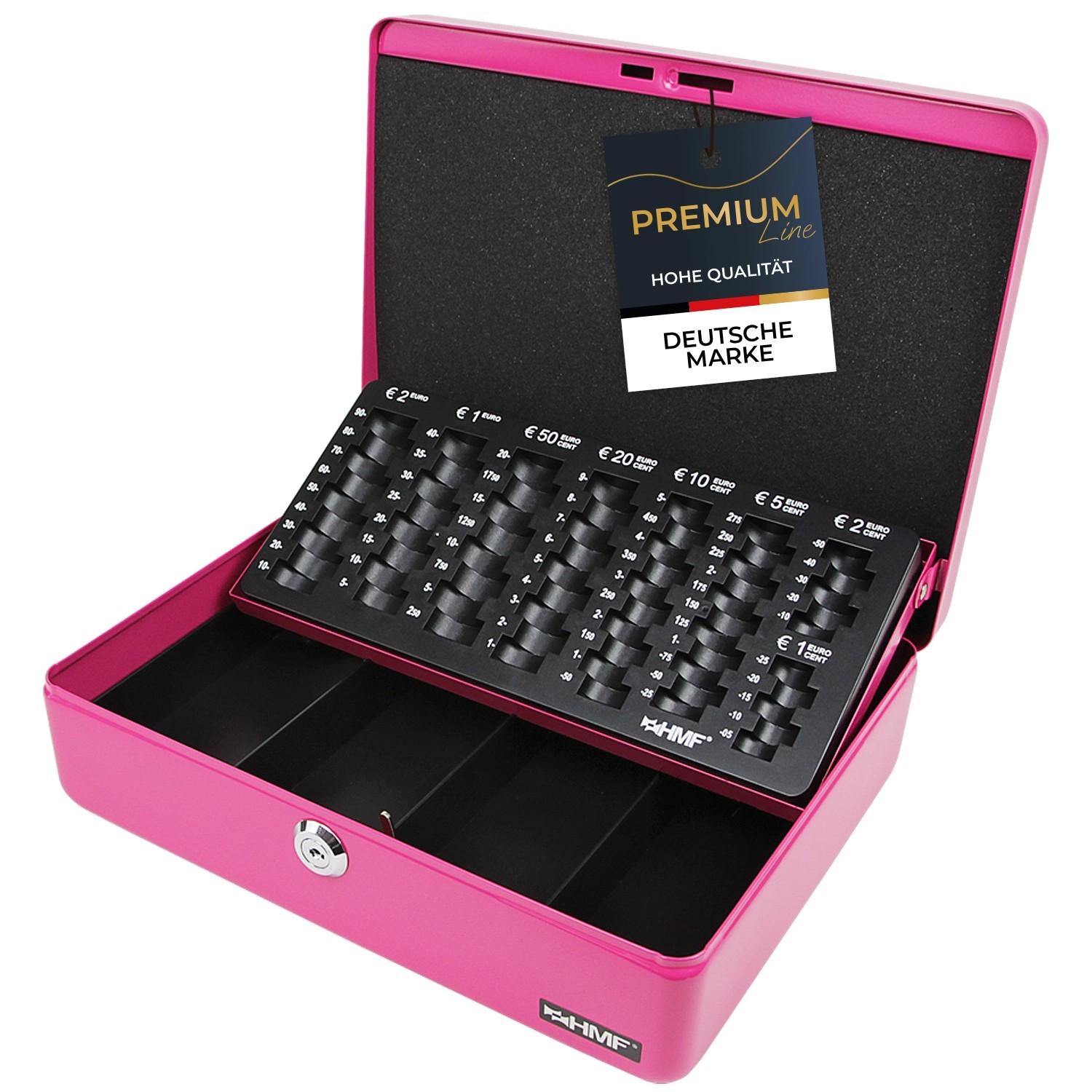 HMF 10015-15 Geldkassette Münzzählbrett 30 x 24 x 9 cm Pink günstig online kaufen