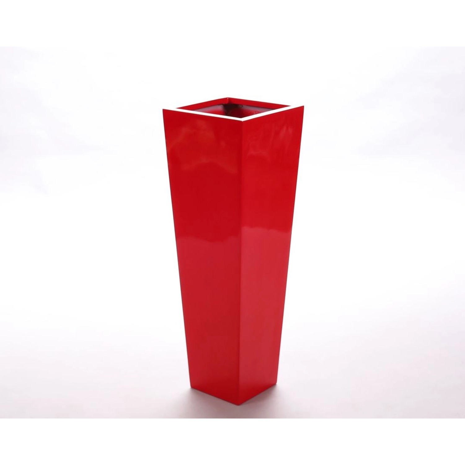 Elegant Einrichten Pflanzkübel Fiberglas Säule Konisch 38x38x100cm Hochglan günstig online kaufen