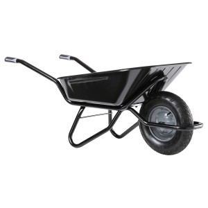Haemmerlin Schubkarre Clipso Excellium, 100 l, lackiert, mit Luftrad. Ideal für Bauarbeiten.