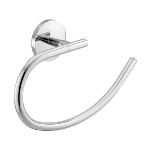 CMI Handtuchring S 300 aus Chrom zur Wandmontage, offene Seite rechts.