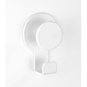 Wenko Wandhaken Blandas, Edelstahl rostfrei, weiß matt. Handtuchhalter für Bad und Küche.