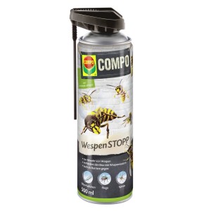 Compo Wespen-Stopp Spray 500ml zur Wespenabwehr und Nestprävention für Garten, Terrasse und Balkon.