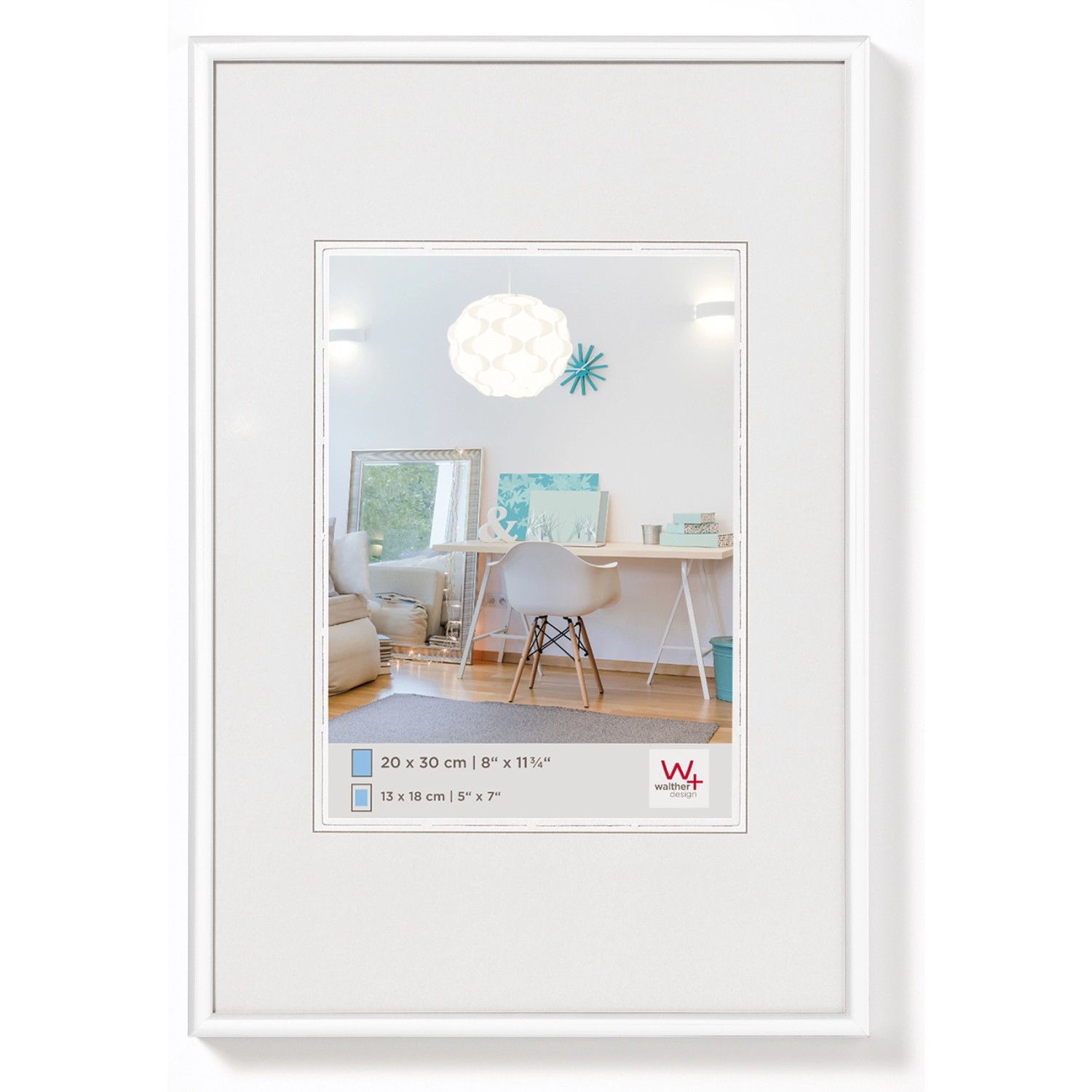 walther design New Lifestyle Kunststoff Bilderrahmen 42x59,4 cm KV426W