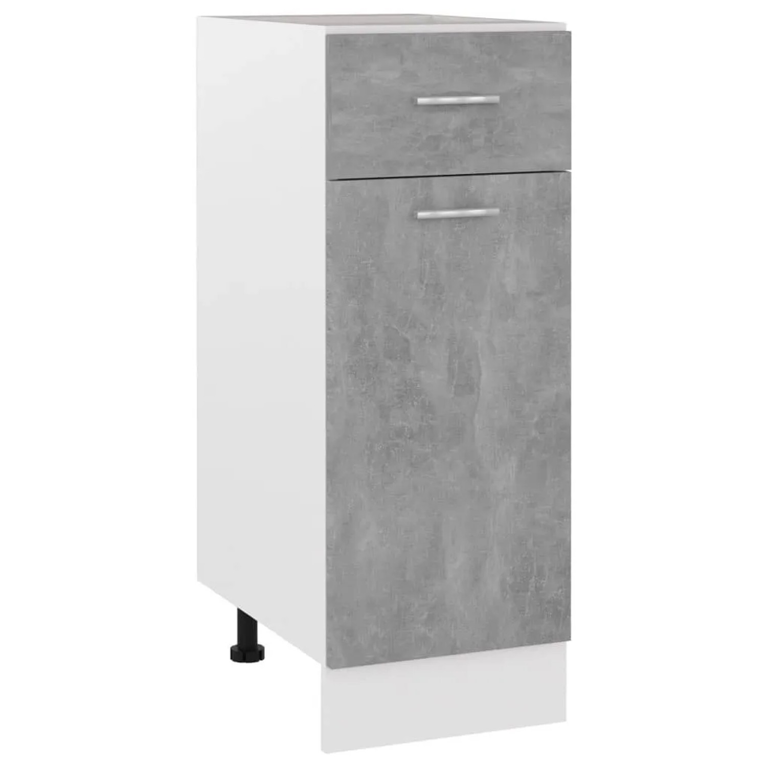 vidaXL Schubunterschrank Lyon Betongrau 30x46x81,5 cm Holzwerkstoff 801208