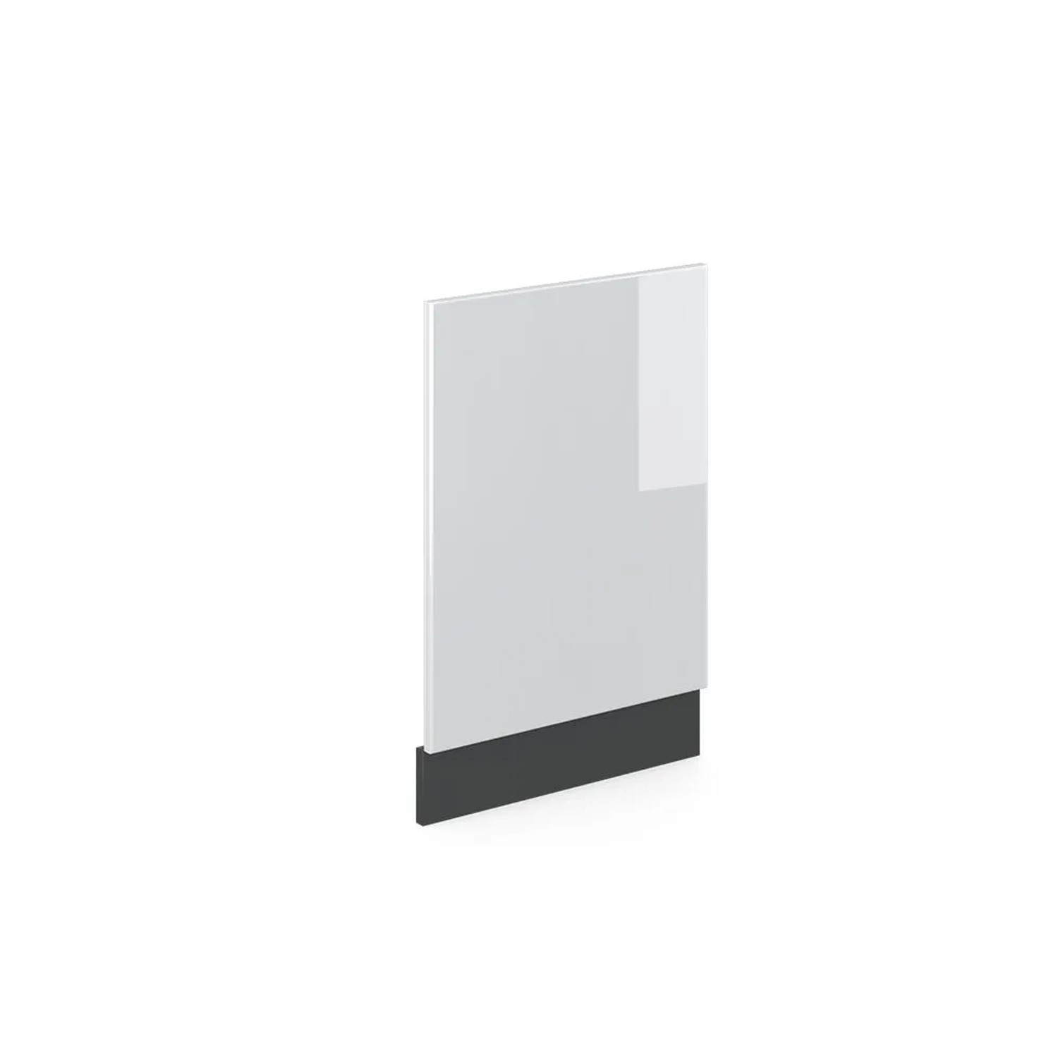 Vicco Frontblende R-Line Weiß Hochglanz Anthrazit 45 cm ohne Arbeitsplatte