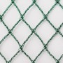 Detailaufnahme eines grünen Aquagart Teichnetzes (15x8m) zum Schutz vor Laub und Reihern.