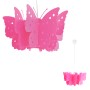 Pinke Näve Pendelleuchte Kizi im Schmetterlingsdesign für das Kinderzimmer.