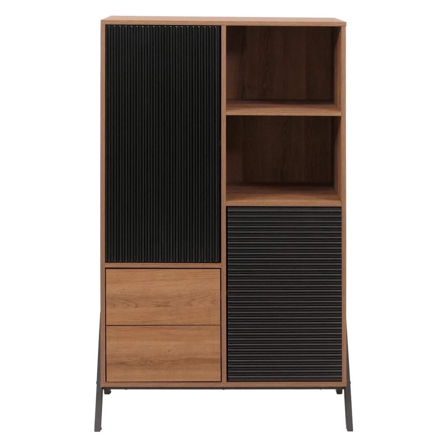 MCW Hochschrank O40 MDF Metall Melamin 138x79x40cm Natur_9