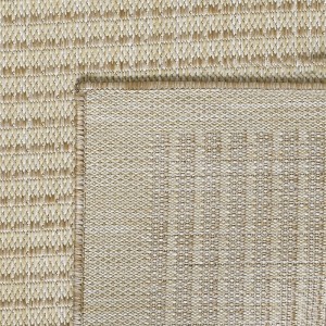 Beiger Ayyildiz Outdoor-Teppich Giza (60x100 cm) in Sisal-Optik, wetterfest und robust.