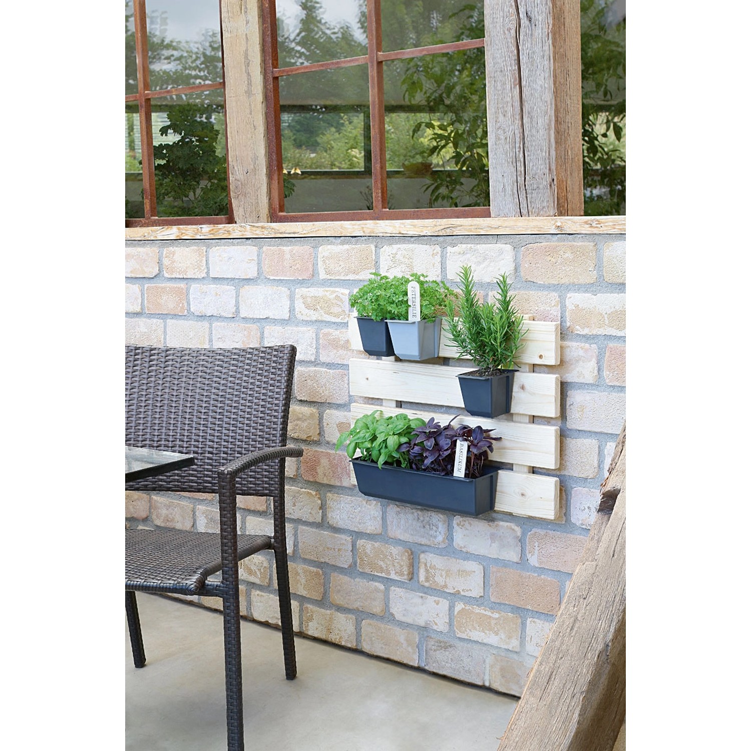 Geli Pflanzgefäß für Europaletten Easy 37 cm x 13,5 cm x 10 cm