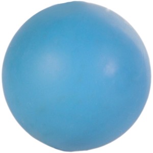 Blauer Jollypaw Ball aus Naturgummi, ø 5 cm, für Apportierspiele.