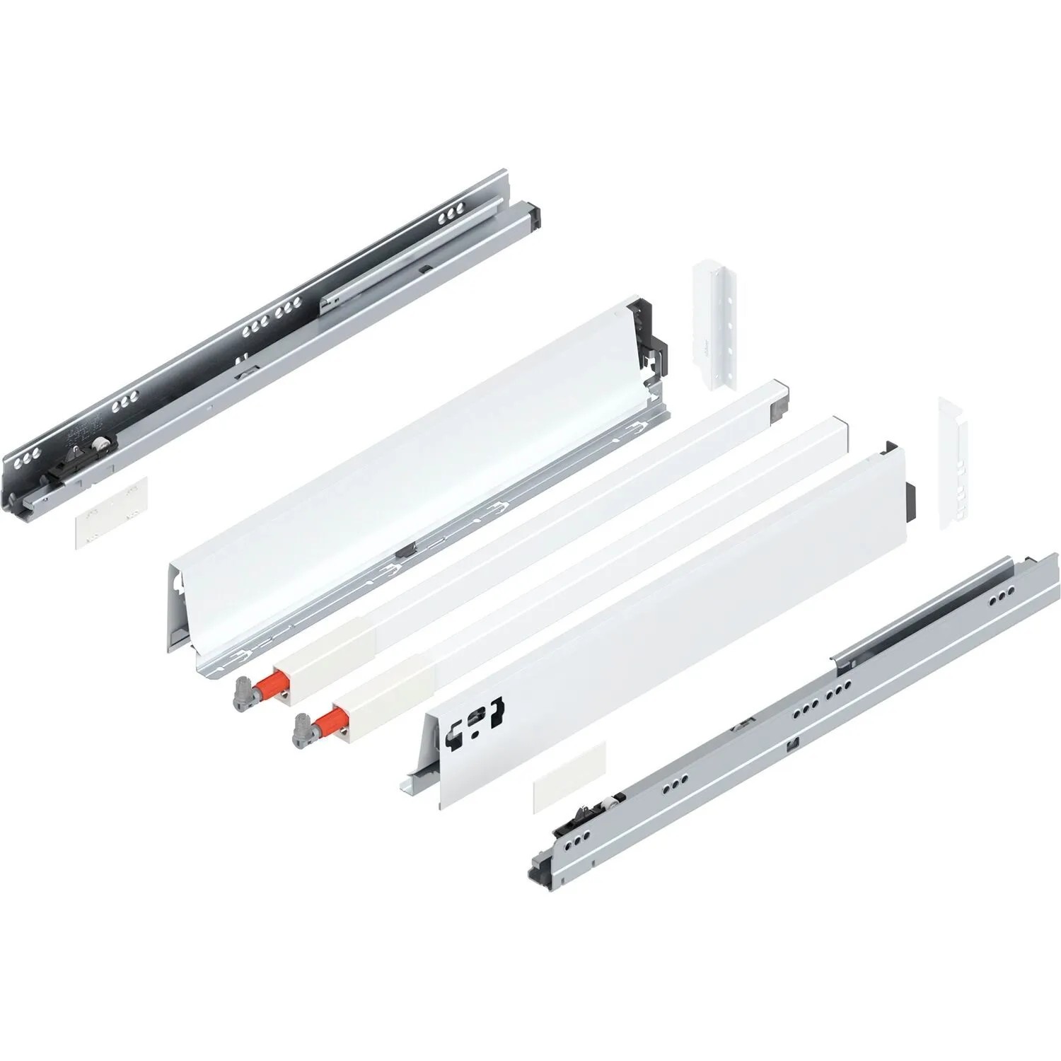 Blum C-Reling Tandembox antaro Vollauszug 500 mm 30 kg Seidenweiß 1 Paar