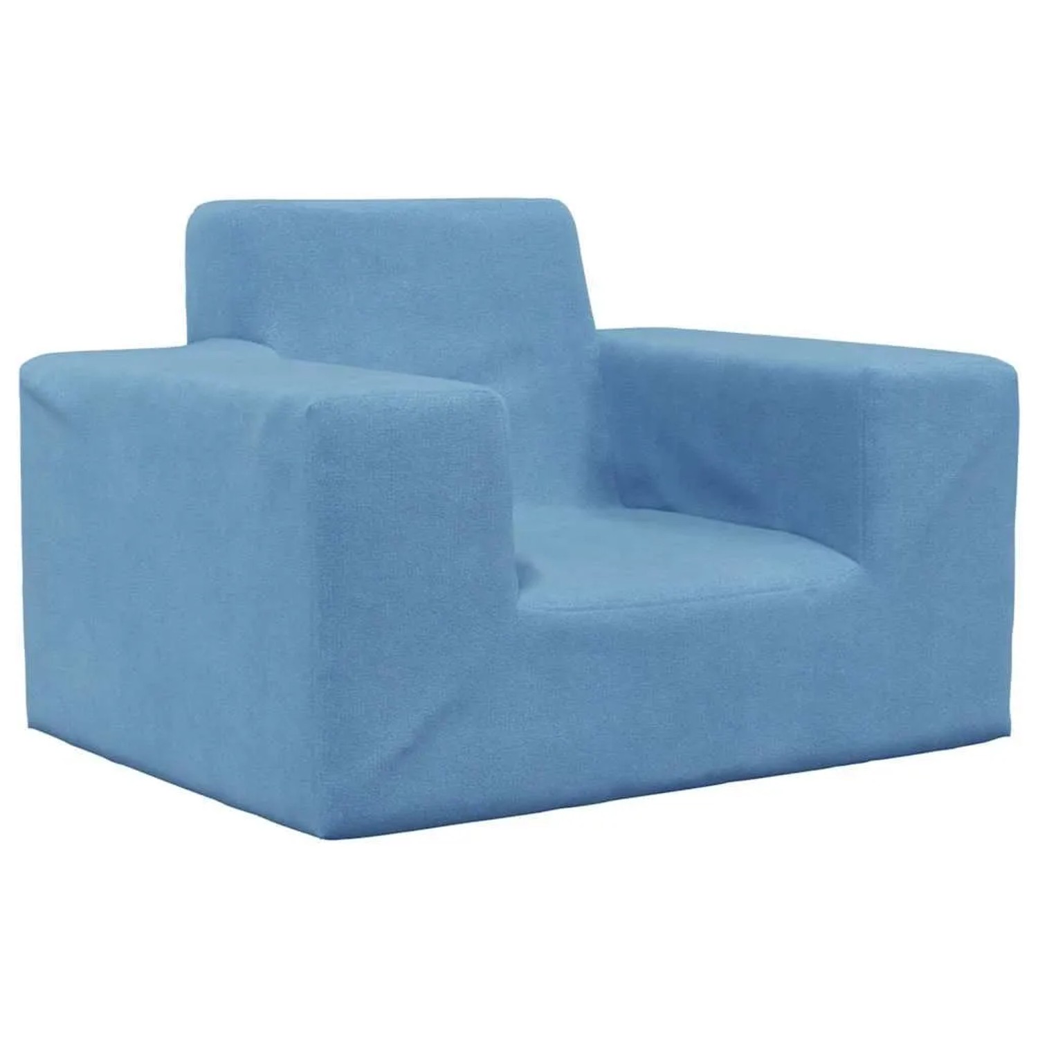 vidaXL Kindersofa Blau Weich Plüsch 4104776