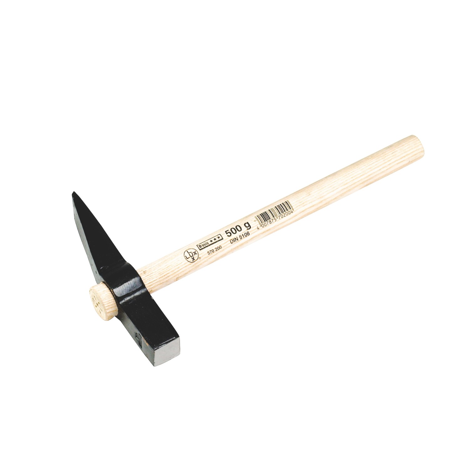 LUX Maurerhammer mit Stiel 500 g Classic