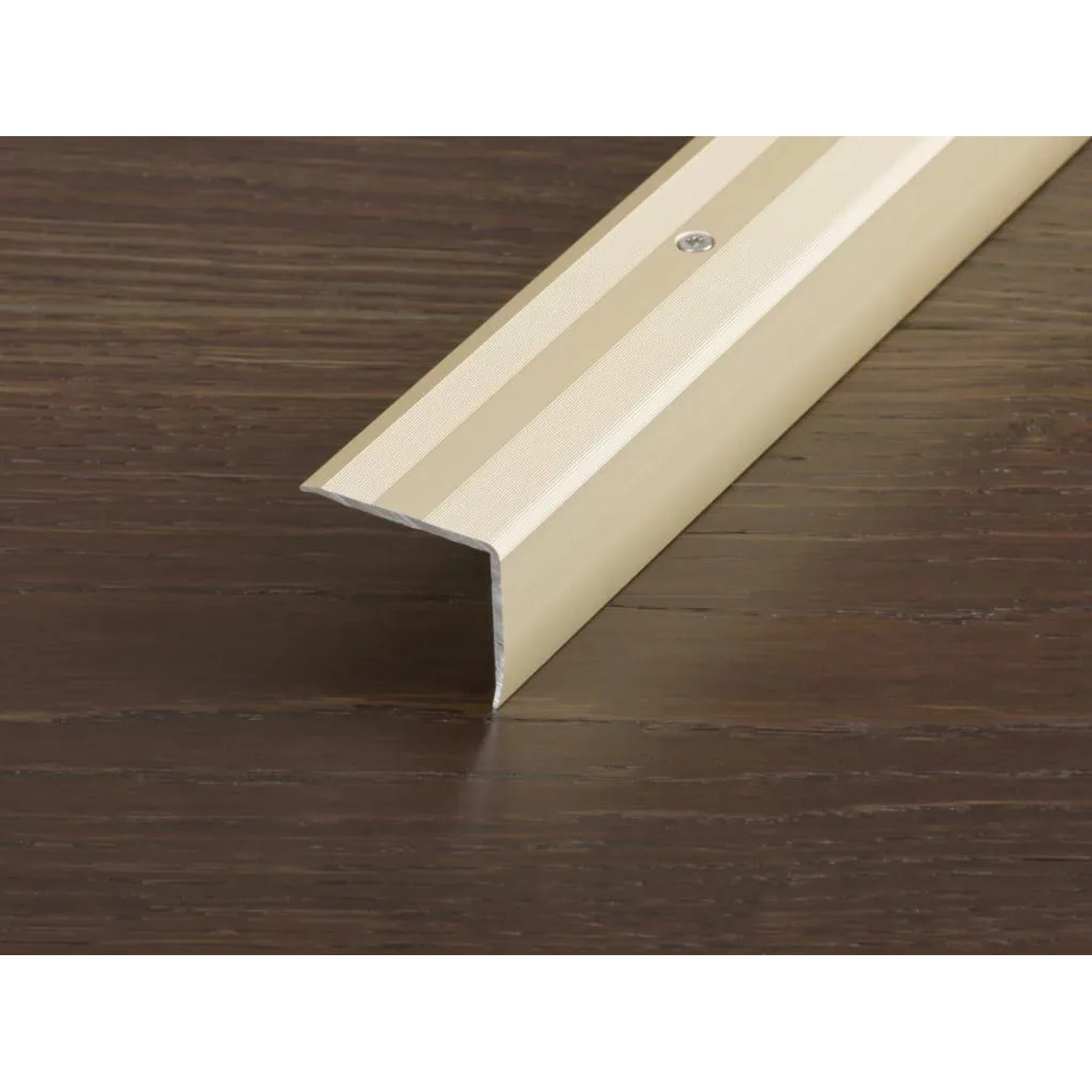Proline Treppenkantenprofil Prostep Aluminium Eloxiert Champagne 3,5 cm Breit 100 cm Lang Inhalt 1