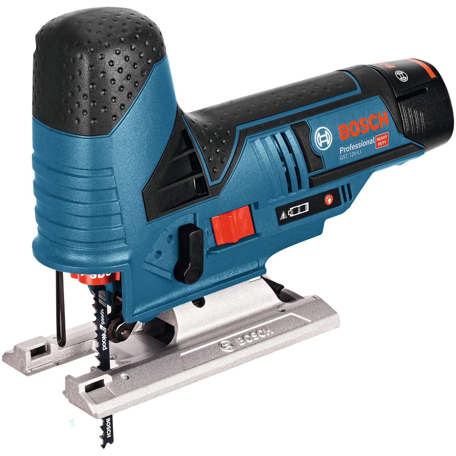 Bosch Professional Akku-Stichsäge GST 12 V-70 Solo mit Stichsägeblatt