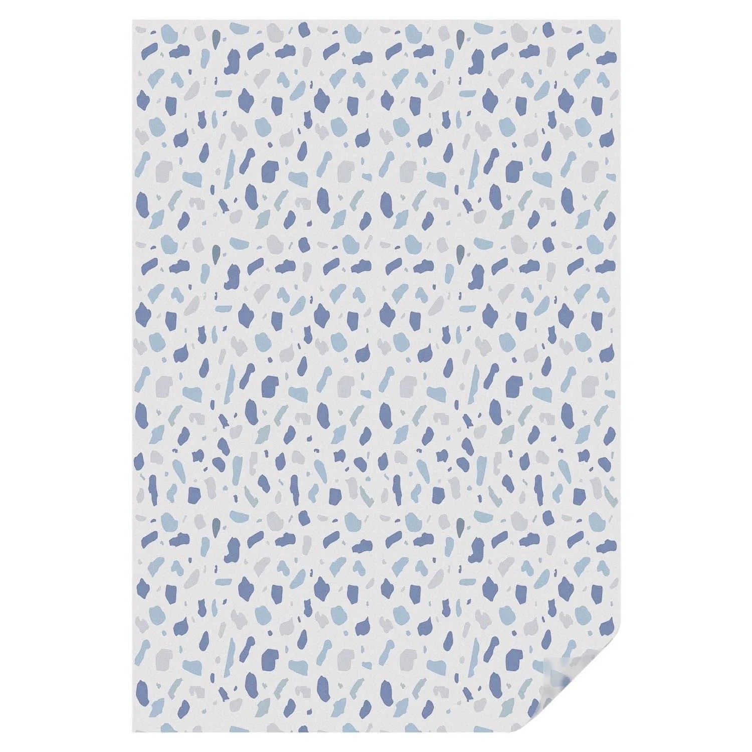 Tulup Buntglasfolie Blaue Muster Buntglas Fensterfolie 100x146 cm Blau Sich günstig online kaufen